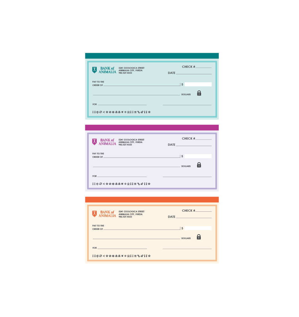 pretend checkbook — play with cmyk - free printables